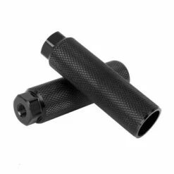 Unique Bargains Aluminum Alloy Cylinder for BMX MTB Bicycle Axle Rear Foot Pegs Footrests Bike Pedals Black 3.94"x0.11" 2 Pcs -US Bikes & Cycling Sales 2023 unnamed file 5209