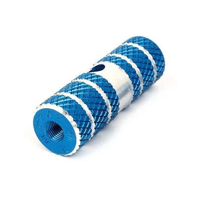 Unique Bargains Pair Aluminum Textured Antislip Bicycles Axle Foot Pegs Bike Pedals Blue 2.8" x 0.9" 4 Unique Bargains Pair Aluminum Textured Antislip Bicycles Axle Foot Pegs Bike Pedals Blue 2.8" x 0.9" - Image 2