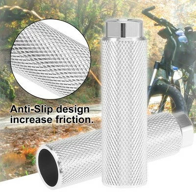 Unique Bargains Universal Aluminum Alloy Axle Rear Foot Pegs Footrests for BMX MTB Bike Bicycle Pedals Silver Tone 3.94"x1.10" 1 Pair 5 Unique Bargains Universal Aluminum Alloy Axle Rear Foot Pegs Footrests for BMX MTB Bike Bicycle Pedals Silver Tone 3.94"x1.10" 1 Pair - Image 3