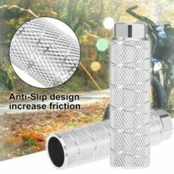 Unique Bargains Universal Axle Rear Foot Pegs Footrests for BMX MTB Bicycle Bike Pedals Silver Tone 3.94"x1.10" 1 Pair -US Bikes & Cycling Sales 2023 unnamed file 5226