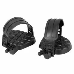 Unique Bargains Pair Road Mountain Non Slip with Belt Strap Bike Pedals Black 5.12"x4.72"x2.09" 2 Pcs -US Bikes & Cycling Sales 2023 unnamed file 5251