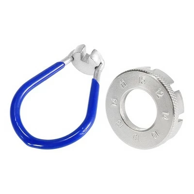 X AUTOHAUX Bicycle Wheel Spoke Wrench Bike Cycling Spanner Repair Tool Set Silver Tone 5 X AUTOHAUX Bicycle Wheel Spoke Wrench Bike Cycling Spanner Repair Tool Set Silver Tone - Image 3