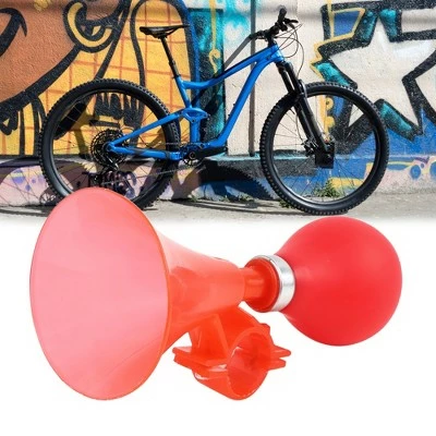 X AUTOHAUX New Bike Bell Cycling Handlebar Alarm Bicycle Ring Air Horn Bugle Trumpet Red 2 X AUTOHAUX New Bike Bell Cycling Handlebar Alarm Bicycle Ring Air Horn Bugle Trumpet Red