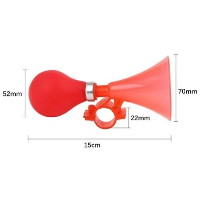 X AUTOHAUX New Bike Bell Cycling Handlebar Alarm Bicycle Ring Air Horn Bugle Trumpet Red 4 X AUTOHAUX New Bike Bell Cycling Handlebar Alarm Bicycle Ring Air Horn Bugle Trumpet Red - Image 3