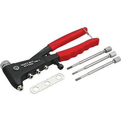 Marson Rivet-Nut RN-1 setter includes Mandrels 8-32,10-24,10-32:Nose pices 8/10 3 Marson Rivet-Nut RN-1 setter includes Mandrels 8-32,10-24,10-32:Nose pices 8/10