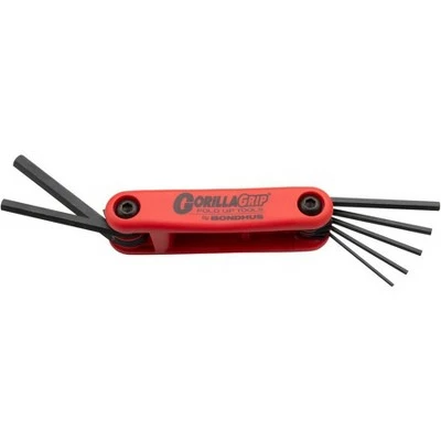 Bondhus Gorilla Grip 1.5-6mm Folding Hex Key Set 3 Bondhus Gorilla Grip 1.5-6mm Folding Hex Key Set