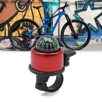 X AUTOHAUX Sport Bicycle Sound Compass 22mm Handlebar Safety Alarm Horn Bike Bells Red Black 3.1" x 1.6" 1 Pc 3 X AUTOHAUX Sport Bicycle Sound Compass 22mm Handlebar Safety Alarm Horn Bike Bells Red Black 3.1" x 1.6" 1 Pc