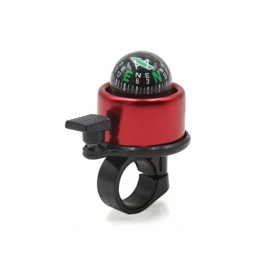 X AUTOHAUX Sport Bicycle Sound Compass 22mm Handlebar Safety Alarm Horn Bike Bells Red Black 3.1" x 1.6" 1 Pc 4 X AUTOHAUX Sport Bicycle Sound Compass 22mm Handlebar Safety Alarm Horn Bike Bells Red Black 3.1" x 1.6" 1 Pc - Image 2