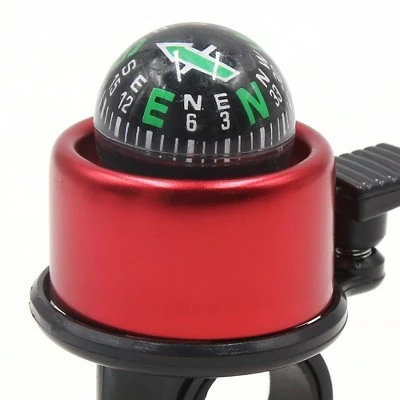 X AUTOHAUX Sport Bicycle Sound Compass 22mm Handlebar Safety Alarm Horn Bike Bells Red Black 3.1" x 1.6" 1 Pc 5 X AUTOHAUX Sport Bicycle Sound Compass 22mm Handlebar Safety Alarm Horn Bike Bells Red Black 3.1" x 1.6" 1 Pc - Image 3