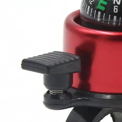 X AUTOHAUX Sport Bicycle Sound Compass 22mm Handlebar Safety Alarm Horn Bike Bells Red Black 3.1" x 1.6" 1 Pc 6 X AUTOHAUX Sport Bicycle Sound Compass 22mm Handlebar Safety Alarm Horn Bike Bells Red Black 3.1" x 1.6" 1 Pc - Image 4