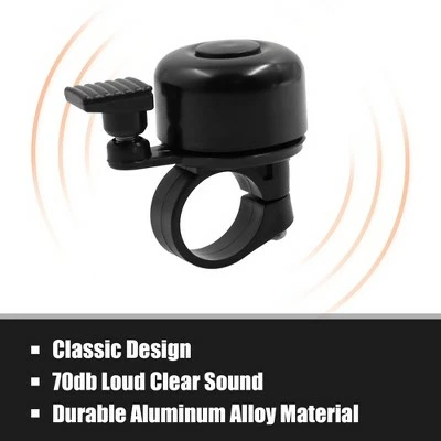 X AUTOHAUX 22mm Handlebar Dia Aluminum Alloy Bicycle Ring Alarm Sound Horn Bike Bells Black 2.2" x 0.9" x 2" 2pcs 5 X AUTOHAUX 22mm Handlebar Dia Aluminum Alloy Bicycle Ring Alarm Sound Horn Bike Bells Black 2.2" x 0.9" x 2" 2pcs - Image 3