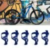 X AUTOHAUX Cycling Bike Bicycle Accessories Drink Water Bottle Cup Holder Mount Cage Blue 6 x 2.8 5 Pcs