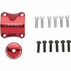 Thomson Stem Faceplate Dress Up Kit For X4: 31.8mm Red
