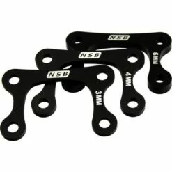 NSB North Shore Billet Direct Mount Stem Stack Spacer Kit (3, 4 and 6mm) Black