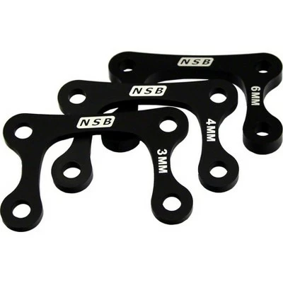 NSB North Shore Billet Direct Mount Stem Stack Spacer Kit (3, 4 and 6mm) Black 3 NSB North Shore Billet Direct Mount Stem Stack Spacer Kit (3, 4 and 6mm) Black
