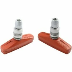 Kool-Stop City Rim Brake Pads Threaded Post Salmon Compound Wet Weather Power