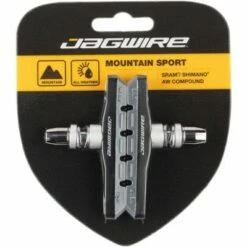 Jagwire Mountain Sport V-Brake Pads Threaded Post Gray All Weather Compound