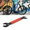 X AUTOHAUX Rubber Handle Mountain Bike MTB Pedal Wrench Spanner Repair Tool 15 16 17mm