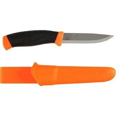 Morakniv Companion Fixed Blade Knife: Orange/Black 3 Morakniv Companion Fixed Blade Knife: Orange/Black