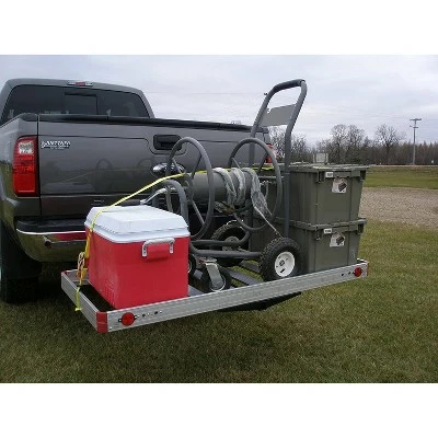 Tow Tuff TTF-2762ACBR Heavy Duty 2-in-1 Aluminum Automotive Cargo Luggage Carrier with Bike Hitch Rack 5 Tow Tuff TTF-2762ACBR Heavy Duty 2-in-1 Aluminum Automotive Cargo Luggage Carrier with Bike Hitch Rack - Image 3