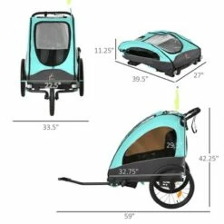 Aosom Child Bike Trailer 3 In1 Foldable Jogger Stroller Baby Stroller with Shock Absorber System 16 Aosom Child Bike Trailer 3 In1 Foldable Jogger Stroller Baby Stroller with Shock Absorber System -US Bikes & Cycling Sales 2023 unnamed file 6878