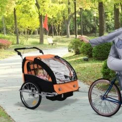 Aosom Elite 360 Swivel 2-In-1 Double Child Two-Wheel Bike Trailer And Jogger with Suspension 22 Aosom Elite 360 Swivel 2-In-1 Double Child Two-Wheel Bike Trailer And Jogger with Suspension -US Bikes & Cycling Sales 2023 unnamed file 6912