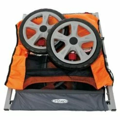 InSTEP Quick and Eazy Bicycle Trailer - Orange/ Gray (Double)