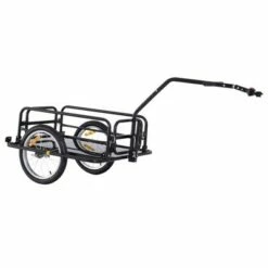 Aosom Foldable Bike Cargo Trailer Cart with Hitch, 80lbs Capacity, 16in Wheels, Black -US Bikes & Cycling Sales 2023 unnamed file 6952