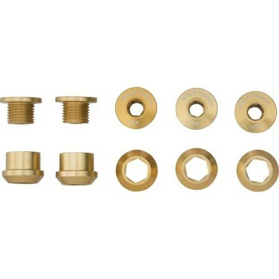 Wolf Tooth Alloy Chainring Bolts - Gold 3 Wolf Tooth Alloy Chainring Bolts - Gold
