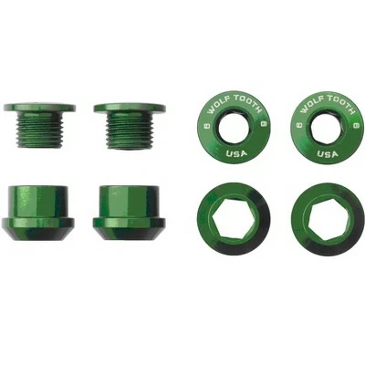 Wolf Tooth 1X Alloy Chainring Bolts Set of 4 - Silver 3 Wolf Tooth 1X Alloy Chainring Bolts Set of 4 - Silver