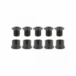 Origin8 Thruster 2x Road Chainring Bolt Set M8x8.5mm Bolt (x5)/M8x8.7mm Nut(x5)