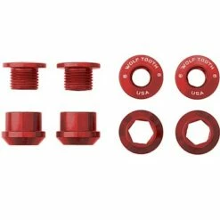 Wolf Tooth 1x Chainring Bolt Set - 6mm, Dual Hex Fittings, Set/4, Orange -US Bikes & Cycling Sales 2023 unnamed file 7040