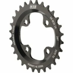 NSB Variable Tooth Chainring Chainring- Tooth Count: 28 Chainring BCD: 64