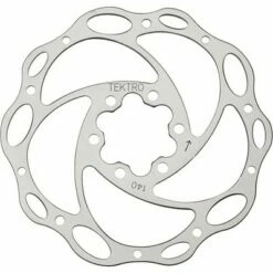 Tektro Lyra Cross Disc Brake Rotor - 140mm, 6-Bolt, Silver
