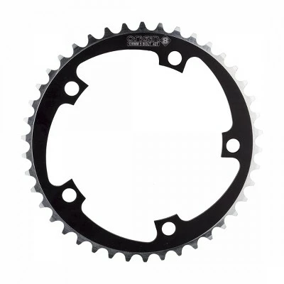 Origin8 Alloy Non-Ramped Chainrings 42T Non Ramped 130mm 5-bolt Black/Silver 3 Origin8 Alloy Non-Ramped Chainrings 42T Non Ramped 130mm 5-bolt Black/Silver