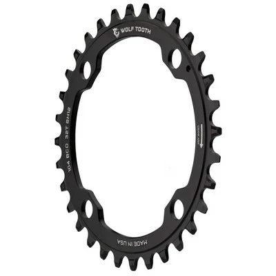 Wolf Tooth 104 BCD Aluminum 38T Chainrings, Black, Drop-Stop A, 66g 6 Wolf Tooth 104 BCD Aluminum 38T Chainrings, Black, Drop-Stop A, 66g - Image 4