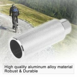 X AUTOHAUX Aluminum Alloy Axle Rear Foot Pegs Footrests for BMX MTB Bicycle Pedals Silver Tone 4.33"x1.50" 1 Pair -US Bikes & Cycling Sales 2023 unnamed file 7295