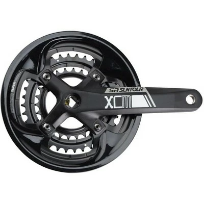 SR Suntour XCM-T Crankset 170mm 9-Speed, 48/36/26t, 104/64 BCD, Square Taper JIS 3 SR Suntour XCM-T Crankset 170mm 9-Speed, 48/36/26t, 104/64 BCD, Square Taper JIS