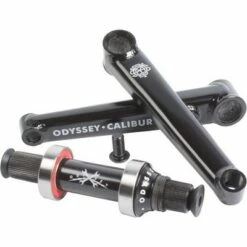 Odyssey BMX Odyssey Calibur V2 Crankset 170mm, Right Hand/Left Hand Drive, Rust Proof Black