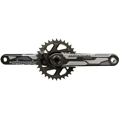 TruVativ Descendant Troy Lee Designs CoLab Carbon Crankset - 175mm, 12-Speed, 32t, Direct Mount, DUB Spindle Interface, 3 TruVativ Descendant Troy Lee Designs CoLab Carbon Crankset - 175mm, 12-Speed, 32t, Direct Mount, DUB Spindle Interface,