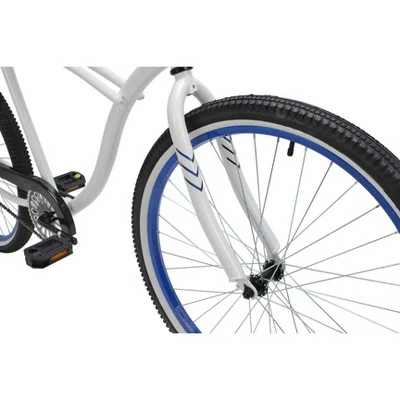 Kent Men's Kiawah 26" Cruiser Bike - White 5 Kent Men's Kiawah 26" Cruiser Bike - White - Image 3