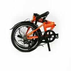ZiZZO Via 7 Speed 20" Folding Cruiser Bike - Metallic Orange