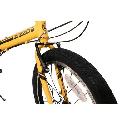 ZiZZO Campo 7 Speed 20" Folding Cruiser Bike - Yellow 6 ZiZZO Campo 7 Speed 20" Folding Cruiser Bike - Yellow - Image 4
