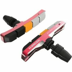 BOX One Linear Pull V-Brake Pads Threaded Post 70mm Red Dual Compound Pair