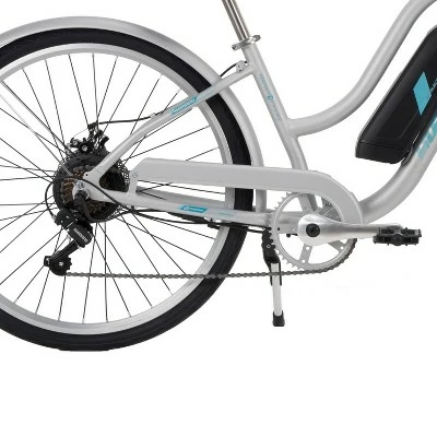 Huffy Women's Everett Electric Bike - Silver 4 Huffy Women's Everett Electric Bike - Silver - Image 2