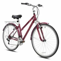 Kent Women's Ridgeway 700c/28" Hybrid Bike - Burgundy