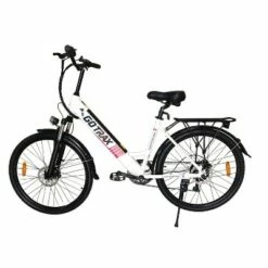 GoTrax Endura 2 26" Hybrid Electric Bike - White