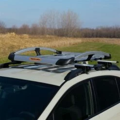 Rockland Aluminum Luggage Roof Rack Utility Carrier for Cargo Space for Luggage, Camping Gear, Kayaks and More on Cars, SUVs, and Vans, 49 x 37.8 In