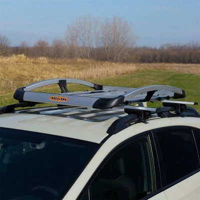 Rockland Aluminum Luggage Roof Rack Utility Carrier for Cargo Space for Luggage, Camping Gear, Kayaks and More on Cars, SUVs, and Vans, 49 x 37.8 In 3 Rockland Aluminum Luggage Roof Rack Utility Carrier for Cargo Space for Luggage, Camping Gear, Kayaks and More on Cars, SUVs, and Vans, 49 x 37.8 In