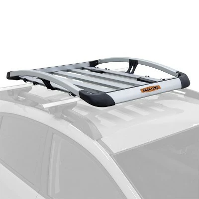 Rockland Aluminum Luggage Roof Rack Utility Carrier for Cargo Space for Luggage, Camping Gear, Kayaks and More on Cars, SUVs, and Vans, 49 x 37.8 In 4 Rockland Aluminum Luggage Roof Rack Utility Carrier for Cargo Space for Luggage, Camping Gear, Kayaks and More on Cars, SUVs, and Vans, 49 x 37.8 In - Image 2